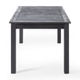 thumbnail image 2 of Christopher Knight Home Damon Outdoor 7 Piece Wood and Wicker Expandable Dining Set by  dark gray + gray, 2 of 5