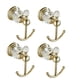 thumbnail image 1 of 4X Gancho de Toalla de Cristal, Dorados para Batas, Colgador de Pared para Toallas de Mano de BañO para Armario de Ropa, Cocina Montada en la Pared, 1 of 5