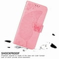 thumbnail image 3 of Samsung Galaxy S22 5G Case, Dteck PU Leather Butterfly Embossed Design Phone Case Flip Notebook Wallet Card Slot Holder Magnetic Stand Cover for Samsung Galaxy S22 5G, Pink, 3 of 6