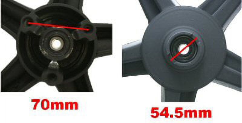 "Universal Parts 12"" Wheel Set for 125cc/150cc Long Case Scooters"