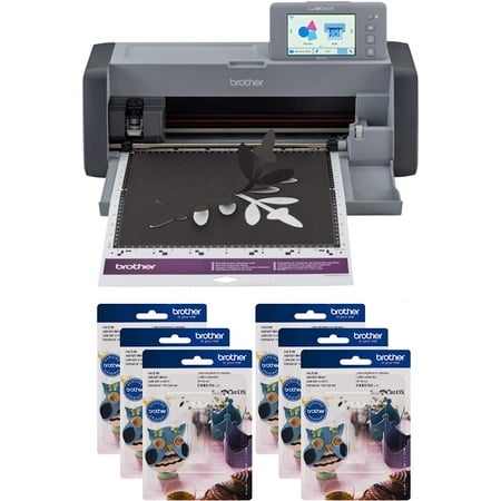 Brother ScanNCut SDX125EGY DIY Cutting Machine with Scanner and 6 CADXBLD1 Replacement Blades