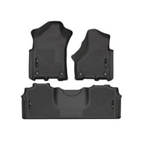 Husky Liners 94131 Weatherbeater Floor Mats Fit 2019-2024 Ram 2500/3500 Mega Cab Front/2nd Row Liners 3pc Black