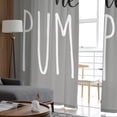 thumbnail image 4 of Sheer Curtains 84 inches Long, Hello Pumpkin Fall THanksgiving Grey Light Filtering Sheer Window Curtains Rod Pocket Voile Drapes for Bedroom Living Room, 52"W x 84"L 2 Panels, 4 of 7