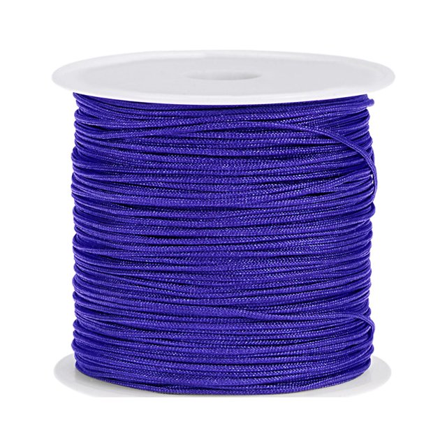 Unique Bargains Nylon Cord DIY Making Satin String Craft Wire with Plastic Spool 147ft, Sapphire