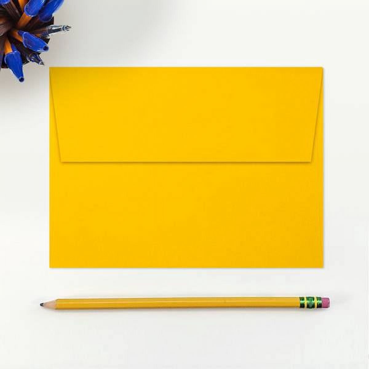 LUXPaper A7 Invitation Envelopes, 5 1/4 x 7 1/4, Sunflower, 250/Pack