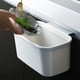 thumbnail image 1 of Cubo de basura, bote de basura para puerta de armario de cocina, bote de basura pequeño para colgar en la puerta, caja de almacenamiento de plástico para escritorio del hogar, sin perforaciones, cesta, 1 of 6