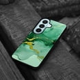 thumbnail image 4 of WIRESTER Shockproof Soft Rubber Cover Case for Samsung Galaxy S26 6.3" 2026, Marble Gold And Green, 4 of 5