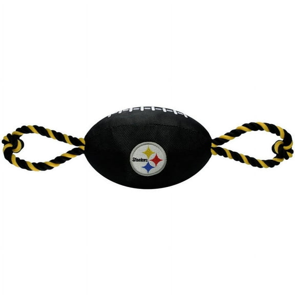 Pets First Nfl Pittsburgh Steelers Nylon Football-Licensed