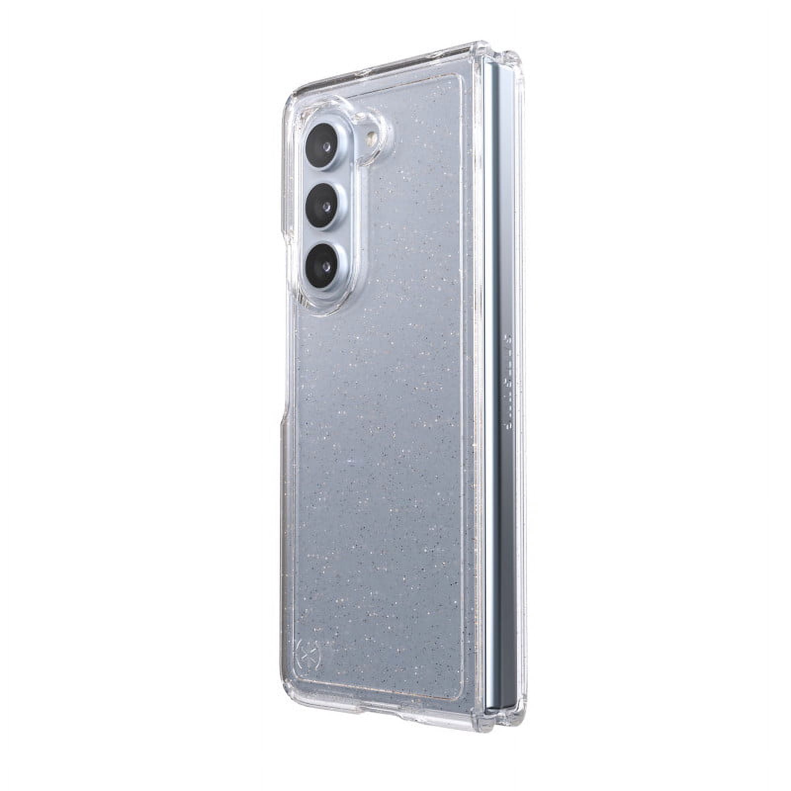 Speck Galaxy Fold 5 Presidio Perfect Clear Fold with Glitter Phone Case in Clear with Glitter