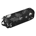 thumbnail image 2 of Hair Tool Organizer Bag with Heat Resistant Mat Removable Travel Storage Case for Hot Air Brushes Curling Irons Black Holly Leaves, 2 of 8