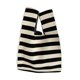 thumbnail image 4 of 3x Bolso De Mano De Punto Para Mujer Bolso De Hombro Informal Liviano Para Mujer Para Vacaciones Trabajo Raya, 4 of 8