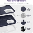 thumbnail image 3 of Designed for iPhone 15 Pro Case, Silicone Shockproof Slim Thin Phone Case for iPhone 15 Pro(6.1 inch), (Midnight Blue), 3 of 12