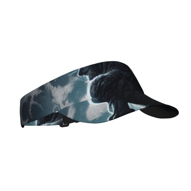Balery Moon Wolf Warrior Gorra deportiva con visera ajustable para mujer y hombre (talla única)