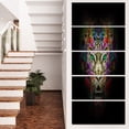 thumbnail image 1 of Fierce Tiger Head on Black - Animal Canvas Art Print, 1 of 3
