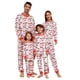 thumbnail image 1 of 2024 pijamas navideños a juego para la familia, trajes para bebés y niños adultos, Tops + Pantalones, 2 uds., ropa de dormir de Navidad, pijamas, ropa para perros, 1 of 4