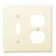 thumbnail image 3 of Leviton Manufacturing 4590394 2-Gang 1 Toggle 1-Duplex Device Combination Wall Plate, Ivory, 3 of 3