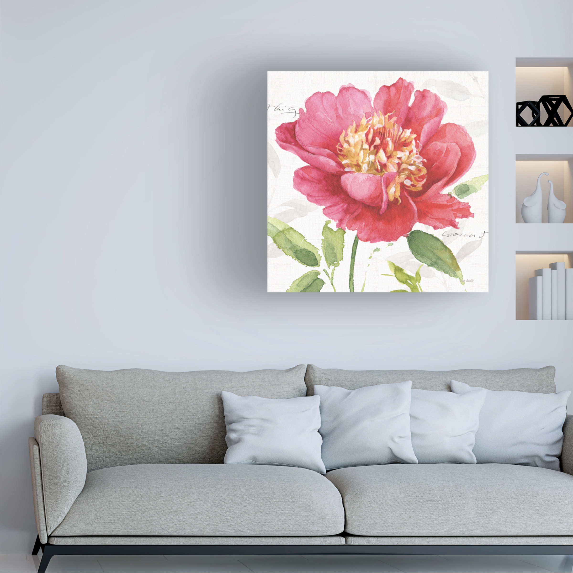 Trademark Fine Art 'Pink Garden II' Canvas Art by Lisa Audit