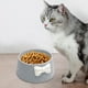 thumbnail image 2 of Tazón de comida para gatos Platos de alimentación antideslizantes estables convenientes Decorados, Comedero moderno, Tazón de agua para gatos cachorro Gris, 2 of 8