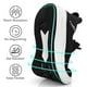 thumbnail image 3 of Zapatillas para correr Feethit Slip on Tennis para hombre, color negro y blanco, 12, 3 of 6