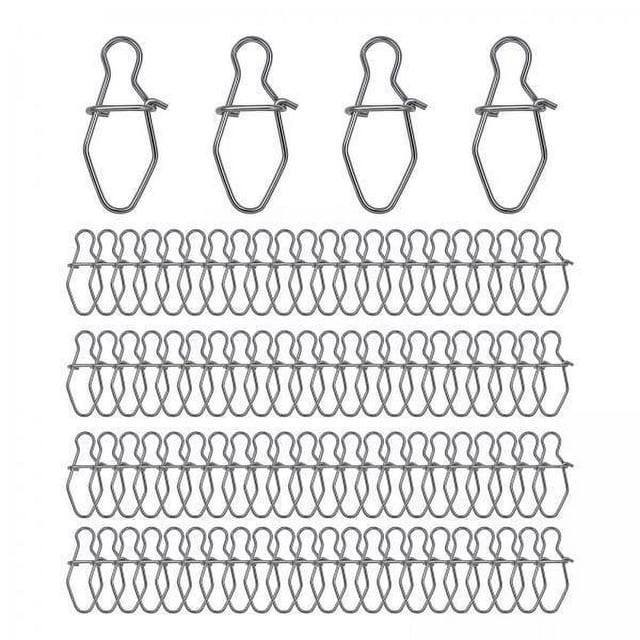 4x100 Uds Broches De Pesca Cierre De Alta Resistencia Giratorio Para Agua Dulce Agua Salada 9mm