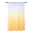 thumbnail image 1 of Cortina de ventana con bolsillo para barra transparente degradada, cortina para dormitorio y balcón (degradado naranja), 1 of 8