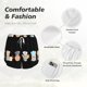 thumbnail image 4 of Balery Little Chef Gnome Pantalones cortos deportivos para mujer con forro y dos bolsillos, elásticos, para entrenamiento, gimnasio, yoga-X-Large, 4 of 7