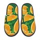 thumbnail image 1 of Fotbe Orange Pantuflas Peludas para Mujer con Estampado, Zapatillas de Peluche, Zapatos de Invierno para Casa, Uso Interior y Exterior-Large, 1 of 8
