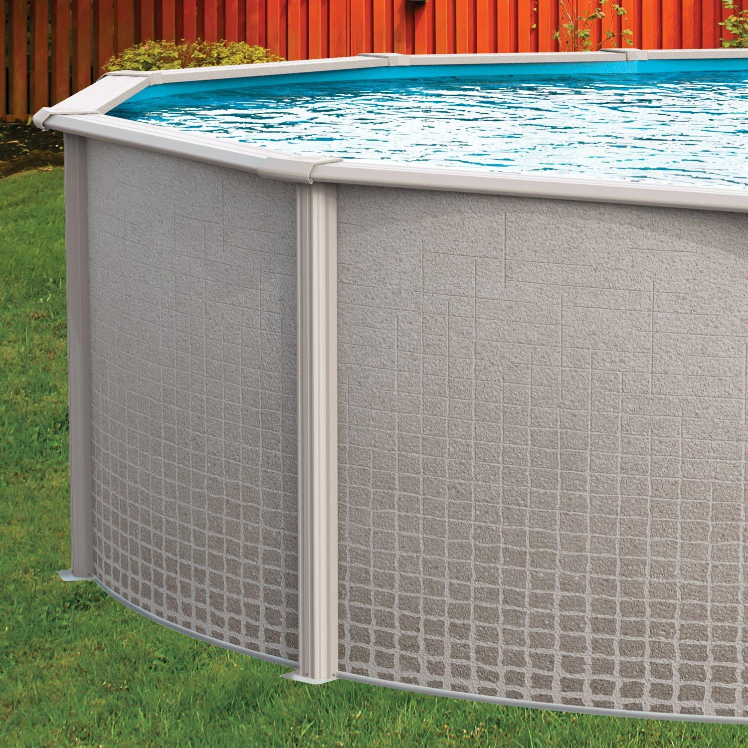 In The Swim 15' x 30' Oval Above Ground Swimming Pool - Freestyle Package - Featuring: Sand Filter, Pump System and A-Frame Ladder PFRS153052LESB