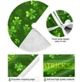 thumbnail image 2 of RYLABLUE Shamrock Pattern Xmas Christmas Tree Skirt Stand Mat for Holiday Party Decoration Indoor Outdoor 36 inches, 2 of 5