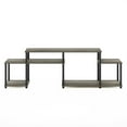 thumbnail image 6 of Pemberly Row Turn-N-Tube Handel TV Stand for TV up to 55" in French Oak/Black, 6 of 6