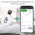 thumbnail image 2 of Wireless Thermometer Hygrometer, Oria Mini Bluetooth 5.0 Humidity Temperature Sensor With Data Export And Alerts, 2 of 5