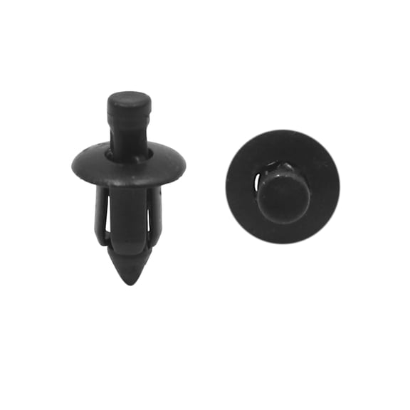 Unique Bargains 100 Pcs 6mm Hole Plastic Rivets Car Bumper Fender Retainer Push Type Clips