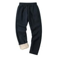 thumbnail image 3 of Jamicy Mens Pants Casual Men's Fleece Pants Winter Warm Joggers Pants Active Sherpa Lined Sweatpants, 3 of 4