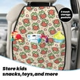 thumbnail image 5 of Xecao Frog Hold Strawberry Pattern Car Seat Back Protector 2 Pack Large Capacity Pocket, Kick Mats Back Seat Protector, 5 of 8