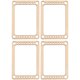 thumbnail image 1 of Portable Beige Wood Mini Weaving Loom for DecorCrafting with Durable Smooth Design 4Pcs, 1 of 4