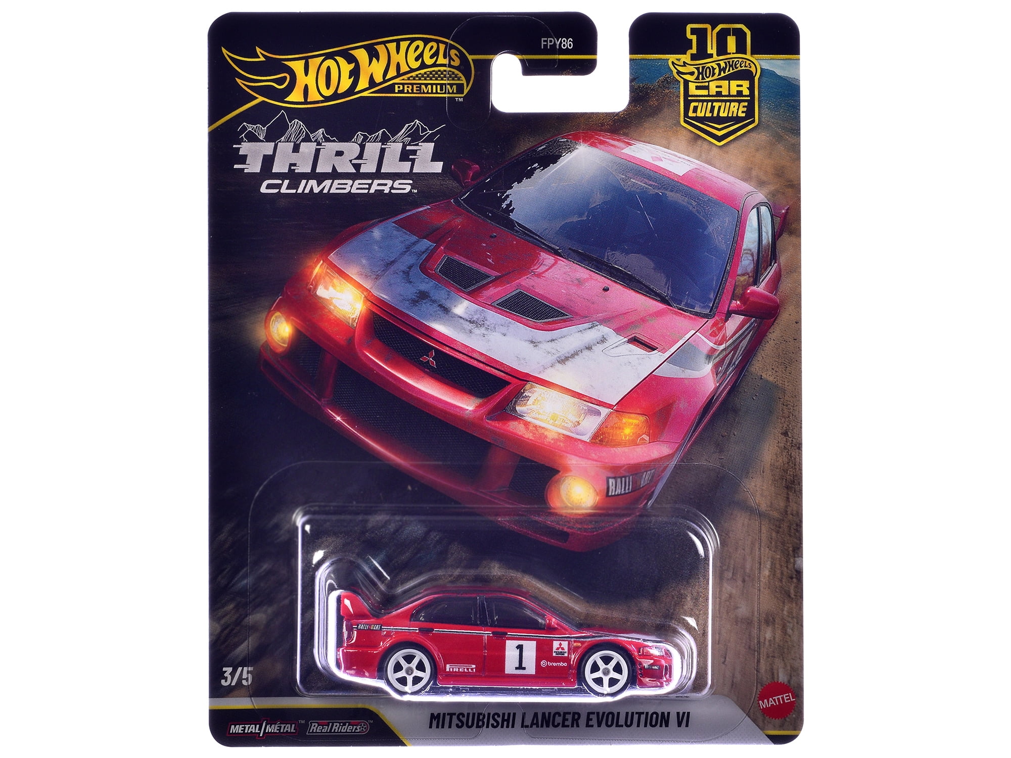 "Thrill Climbers" 5 piece Set "Car Culture 10th Anniversary" 2025 Series Q Diecast Model Cars by Hot Wheels