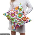 thumbnail image 4 of Ambesonne Easter Fabric by the Yard Upholstery, Colorful Camomiles, 1 Yard, Multicolor, 4 of 4