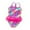 czb# Pink361, variant on Huowey Toddler Kids Girls One Piece Swimsuit Cross Strap Swimming Summer Fashionable Print Bikini Swimwear With Ruffles Tiered Tutu Skirts Beach Poll Breathable Swimwear Sets,Pink,3 Years