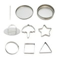 thumbnail image 4 of 8pc Mini Cookie Cutter Set with Box,Small Stainless Steel Fruit Veggie Tiny Polymer Clay Cutters,Geometric Set For Biscuit Mold,Umbrella Triangle Star Baking Cake Molds,Cookie Cutters Metal Shapes, 4 of 9