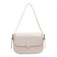 thumbnail image 1 of Bolso bandolera de piel sintética estilo retro a la moda, bolso de hombro para mujer, bolso de mano para debajo del brazo de color liso, color blanco cremoso, 1 of 5