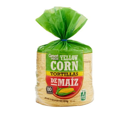 Great Value Yellow Corn Tortillas, 75 oz, 80 Count
