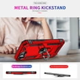 thumbnail image 4 of Decase Compatible with iPhone 16E 2025 Case+1-Pack Tempered Screen Protector, Military Grade Drop Protection Cover with 360° Rotating Kickstand, Heavy Duty Shockproof Rugged Phone Case,Red, 4 of 6