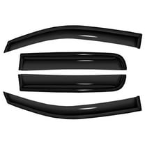 EGOESWELL 94983 Side Window Deflectors for Cars - Vent Visor Sun Shade & Rain Guard, Tape-On Self-Adhesive Wind Guards, Exterior Mount Rain Protectors, Wind Noise Reduction, 4Pcs