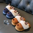 thumbnail image 5 of FUZHIQ Toddler Slippers,Unisex Christmas Slippers Santa Claus Slippers Cute Plush Kids Anti Slip House Loafers for Boy Girl, 5 of 6