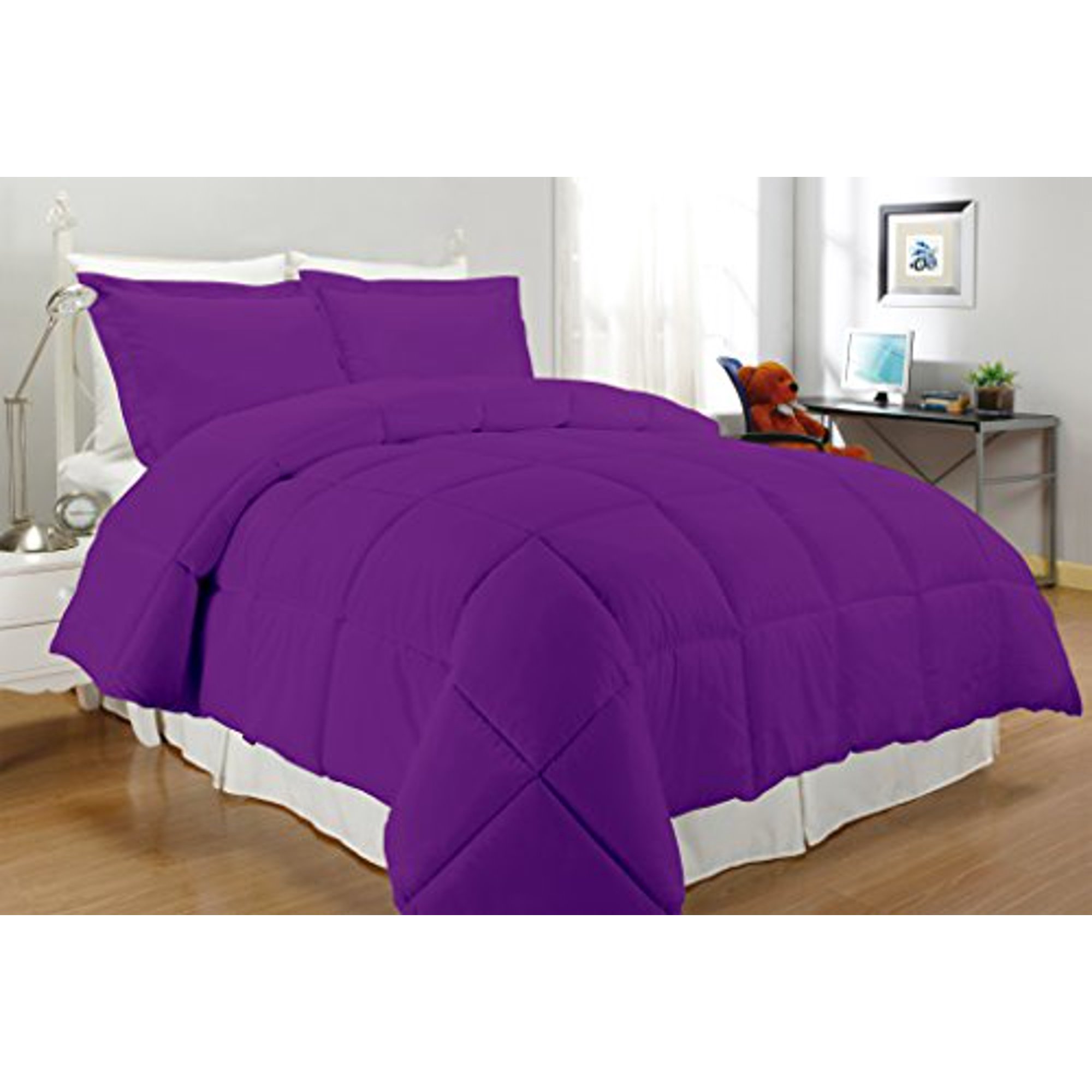 South Bay Down Alternative Comforter King Purple Walmart Canada