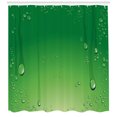thumbnail image 3 of Ambesonne Green Shower Curtain, Abstract Art Water Drops, 69"Wx84"L, Fern Green Apple Green, 3 of 3