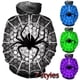thumbnail image 2 of Sudadera con capucha con estampado 3D de araña para hombre, ropa de calle de hip hop personalizada, sudaderas con capucha para primavera y otoño para hombre, 2 of 5