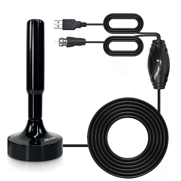 Antena HD Omnidireccional para TV Digital | Uso Interior/Exterior, Base Imantada | TVANT-STICK