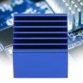 thumbnail image 1 of Disipador de calor de chip, 10 piezas Q14.5*13*15 Disipador de calor de aluminio azul Enfriador de placa base Rendimiento potente, 1 of 8