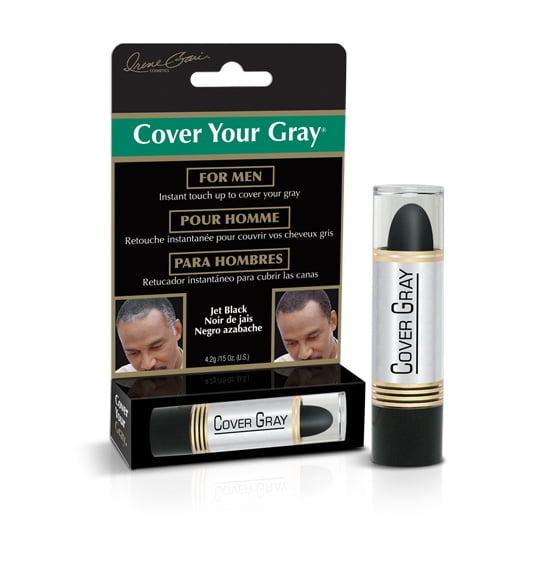 Cover Your Gray for Men Hair Color TouchUp Stick Jet Black (Pack of 3)